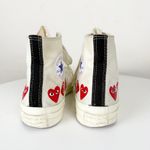 Comme des Garçons Play x Converse Hi Top Multi Heart Sneaker White Size 10 Photo 4