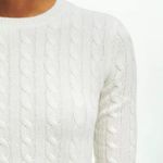 Brooks Brothers Women's Cream Cashmere Crewneck Sweater Retails $498 | Size: S Photo 2