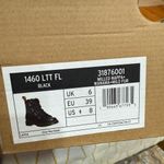 Dr. Martens 1460 Milo Fur Lined Black Leather Lace Up Boots Women’s New NWOB 8 Photo 5