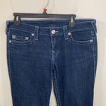 True Religion low rise bootcut jeans with crystal bling back pockets sz 31 Photo 3