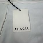 NEW Acacia Swim Fox Biker Shorts acacia swimwear Ivory Medium White Photo 3