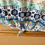 Chico's Chico’s Tie-Front Tribal Crochet V Neck Top orange blue 1 Photo 3