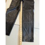 French Connection Pants Women 2 Black Faux Leather Slim Trouser Old Money Travel Photo 6