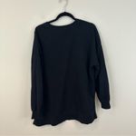 Old Navy Black Embroidered "Holiday Vibes" Tunic Sweatshirt Size Large Photo 5