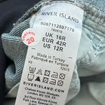 River Island NWT  Maternity Collection Flare Leg Jeans | Medium Blue Wash | US 12 Photo 7