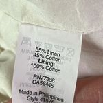 J.Crew Linen Blend Paperbag Stretch Waist Mini Skirt Ivory Size 8 Photo 9