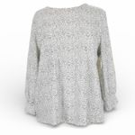 Adrianna Papell  Black and White Patterned Blouse Photo 2