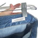 Frame  Le Baggy Palazzo Jeans Altered Raw Hem Size 26 Wide Leg Flare Medium Wash Photo 9