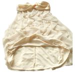 XScape Strapless Dress 6 Pale Yellow Ruffled Wedding Cocktail Cruise Hal… Photo 5