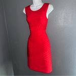 Calvin Klein  Red Holiday Christmas Pencil Sleeveless Dress Womens size Medium 8 Photo 2