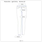 Pistola Aline Skinny Light Blue Jean Women 28 (27X27) High Rise Distressed Denim Photo 7