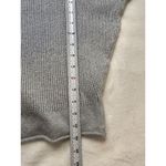 Athleta Gray Medium Waffle Knit Dolman Sleeve Cashmere Linen Blend Sweater Top Photo 4