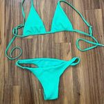 Monday swimwear aloe crinkle bikini Green Size L Photo 0