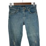 Massimo Dutti  Low Rise Cigarette Fit Jeans‎ Women's 2 Medium Wash Crop Capri Photo 1