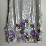 Mac Duggal  Sequined Mixed Media Floral Embellished Mini Dress SZ 4 93628 style Photo 5