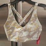 Carbon 38 ππ Marble Shine Cross Back Bra Utility Green Marble Pearl Small S NWT Photo 3