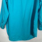 Sag Harbor  Linen Button Down Womens Tunic Shirt Size Medium Natural & Breathable Photo 7