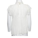 Ulla Johnson silk darla top in Blanc Photo 4