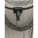 R & M Richards  Tank Dress & Duster Set Midi Size 12 Scoop/Gems Sheer Flowy Photo 3