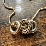 VINTAGE Gold Ring Charms Necklace Photo 1