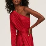 Monique Lhuillier NWT ML One Shoulder Satin Gown Size 10 Photo 4