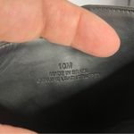 Talbots Tish Wrap Tie Pebbled leather ankle boots black leather size 10 Photo 5