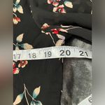 Madewell Botanical Print Wrap Top In True Black Size Medium Photo 6