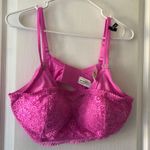 Aerie  Womens Bra‎ Real Power Wireless Push Up Convertible Lace Floral Pink 36DD Photo 0
