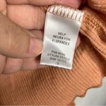 Le lis  long sleeve patchwork cropped top orange peach womens size small trendy Photo 2