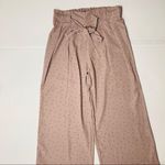 Polka dots loose high waist women’s pants Tan Size M Photo 0