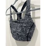 Lululemon  Power Through Bra Diffuse Starlight Black Sz 4 Photo 2