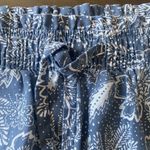 Joie  Shorts Lyocell Size Small blue elastic‎ waist tie front Photo 4