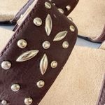 Naturalizer Adley Brown Faux Leather Sandals Metal Studs Women's Shoe Size 8 EUC Photo 6