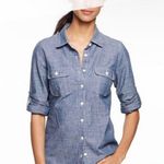 J.Crew Chambray Perfect Shirt xs Photo 0