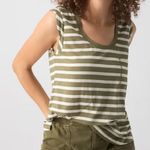 Sanctuary Women’s Traveler Twist Sleeve Tee in Ecru Size Small Photo 6