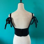 Reformation  x Kacey Musgraves Magnolia Tank Black Tie Strap Organic Cotton Sz 6 Photo 3