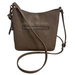 Nine West Taupe Faux Leather Crossbody Bag Zip Top Adjustable Strap Shoulder Photo 2