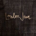 LONDON Women’s Denim Maxi Jean Long Skirt With Center Back Vent Pockets Sz 8 Blue Photo 5