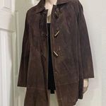 BRADLEY BAYOU Brown Suede Leather Horn Photo 0