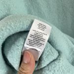 Talbots Micro Fleece Funnel Neck Top Blue Womens Size Mp Button Back Pullover Photo 4