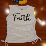 On Fire  White Faith Tank Top Size XL Photo 0