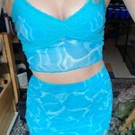 Forever 21 Aqua Matching Skirt Set Photo 2