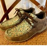 Roper leather mosaic printed booties size 8 Brown Photo 4