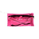 Pink Lily  Square Fashion Sunglasses in Black​​​ Photo 2