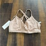 Varley Lindley Neutral Print Crossback Sports Bra Size XL Photo 2