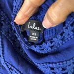 LULUS Blue Mini Dress w/ Crochet Trim Size XS Photo 9