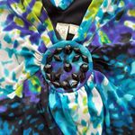 Emma & Michele  Multicolor Watercolor Tie Dye Dress Size L Photo 8