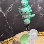 Hand Crafted Green Axolotl Key Holder Photo 1