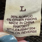 Mudd  Heather Brown Cropped Open Front Cardigan Size L EUC Photo 6