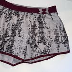 Under Armour Shorts Womens Small Running Athletic Lined Activewear Red Gray Photo 1
